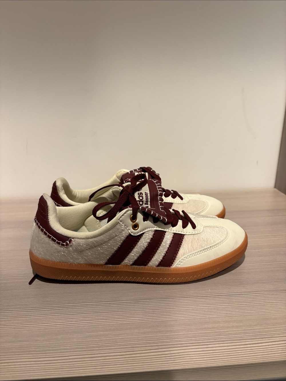 adidas Samba Sneakers - Cream & Burgundy
